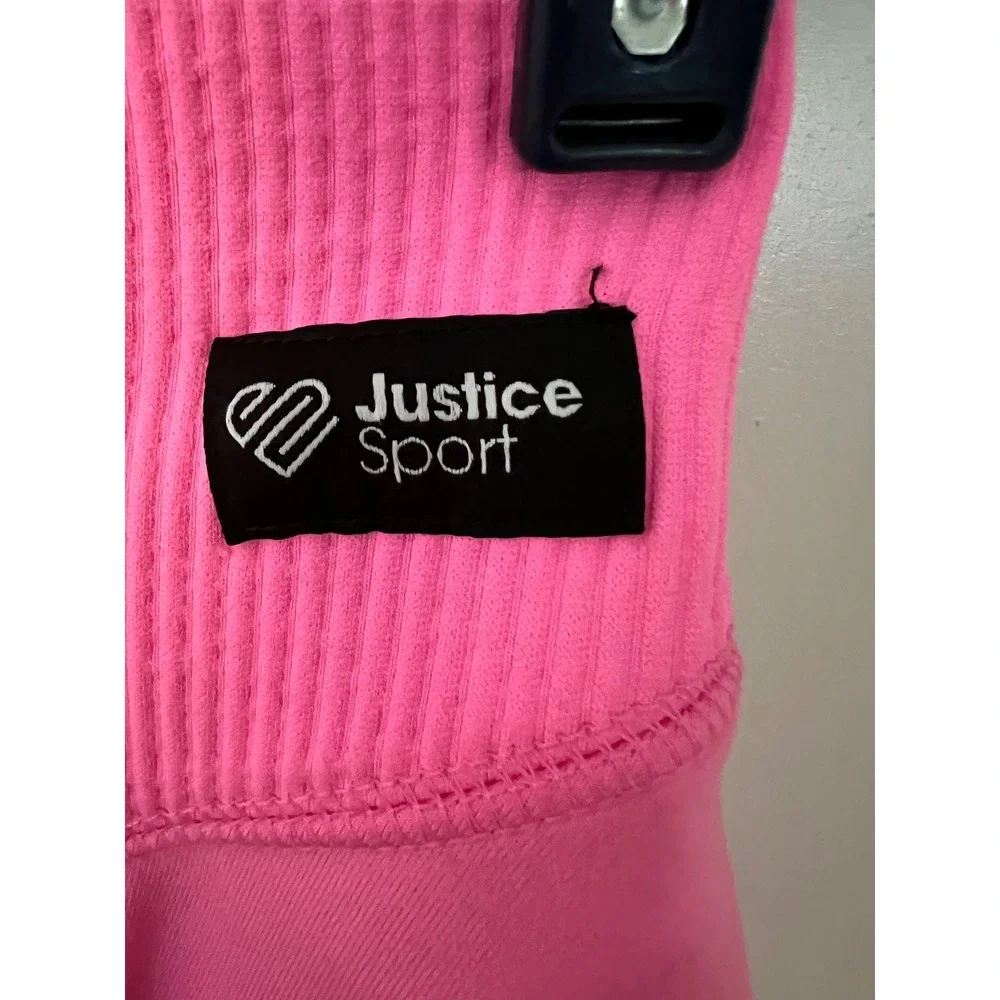 Justice Sport Girls Neon Pink Skort Athletic Tennis Skirt Size Small 7/8 478600